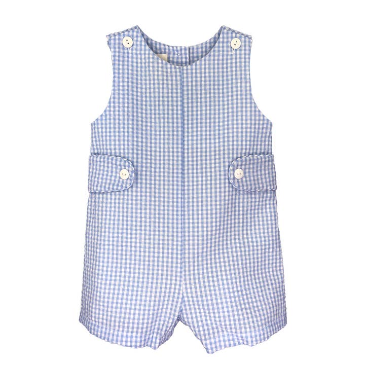 Monogram-able Sunsuit with Side Tabs for wholesale by Petit Ami & Zubels