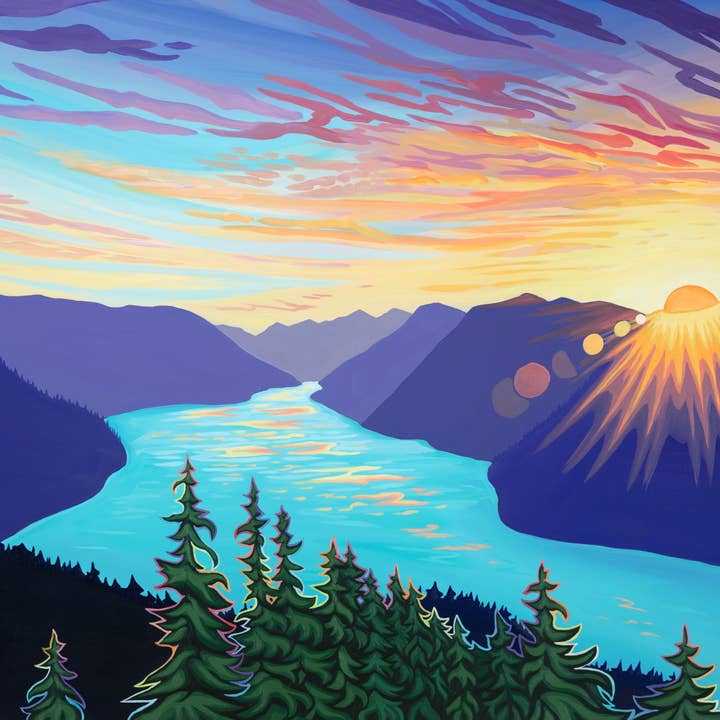 „Storm King Sunset“ Print for engroshandel hos Gianna Andrews Studio