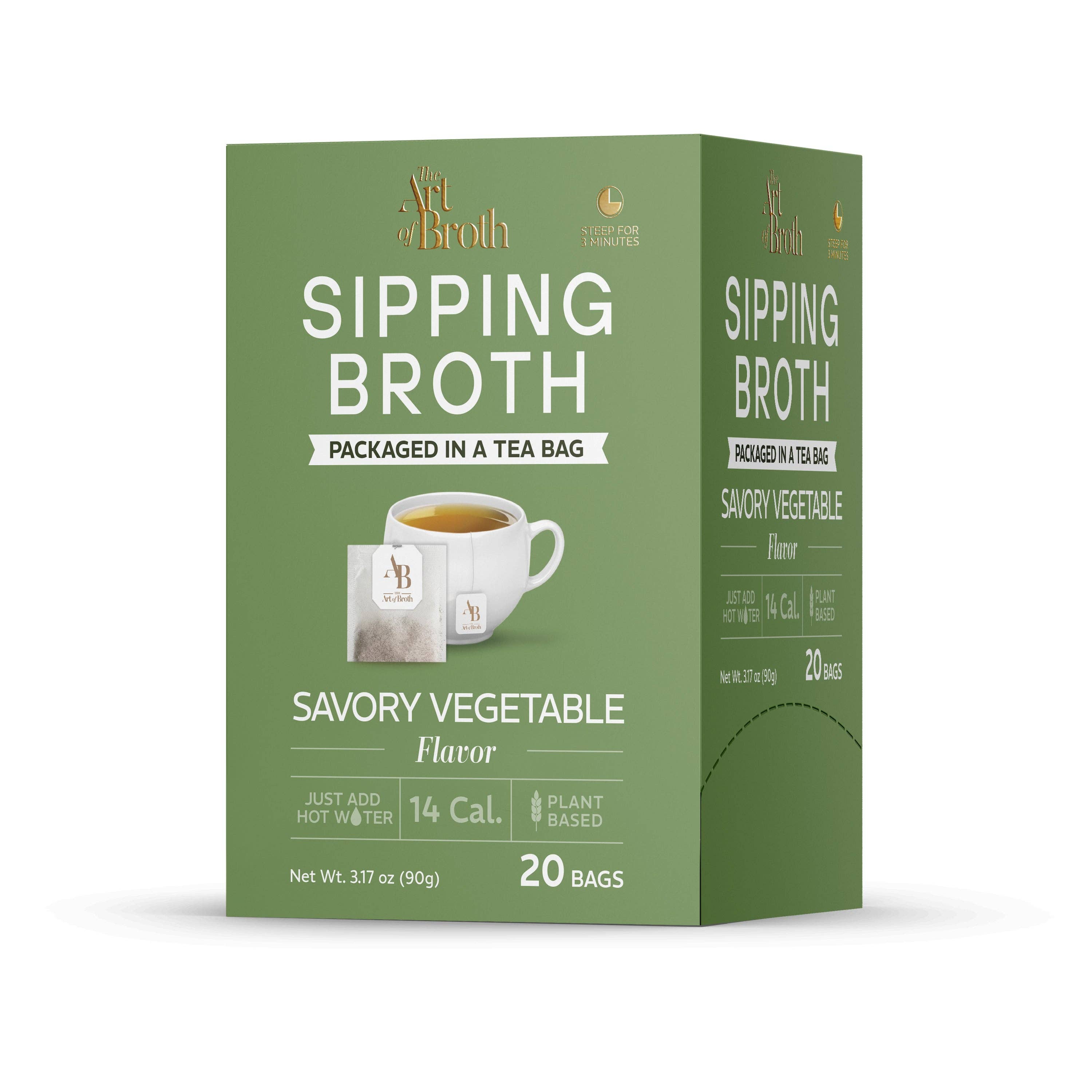 The Art of Broth - Wholesale Broth - Vegetable Flavored Broth - Twenty Count