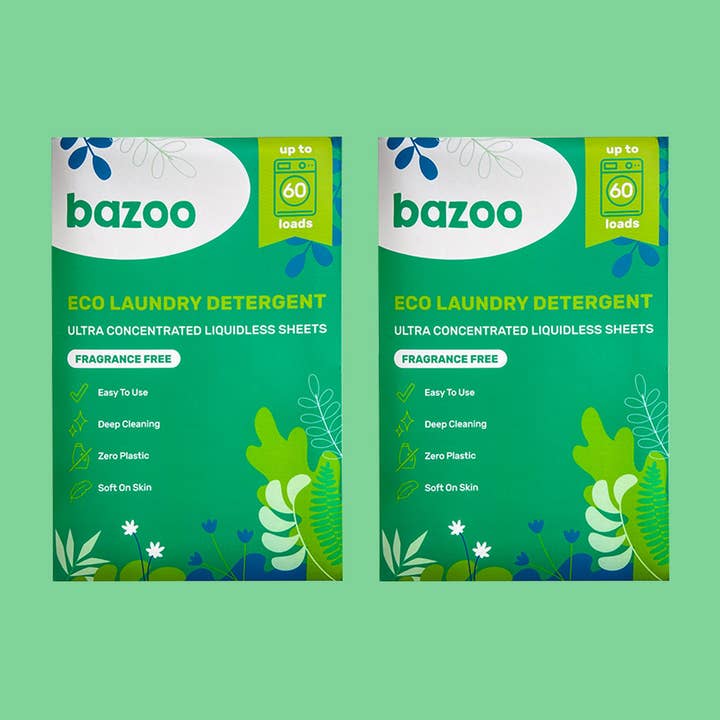 Bazoo – wholesale Laundry detergent powder/pods – Eco Laundry Detergent Sheets | 120 Loads1