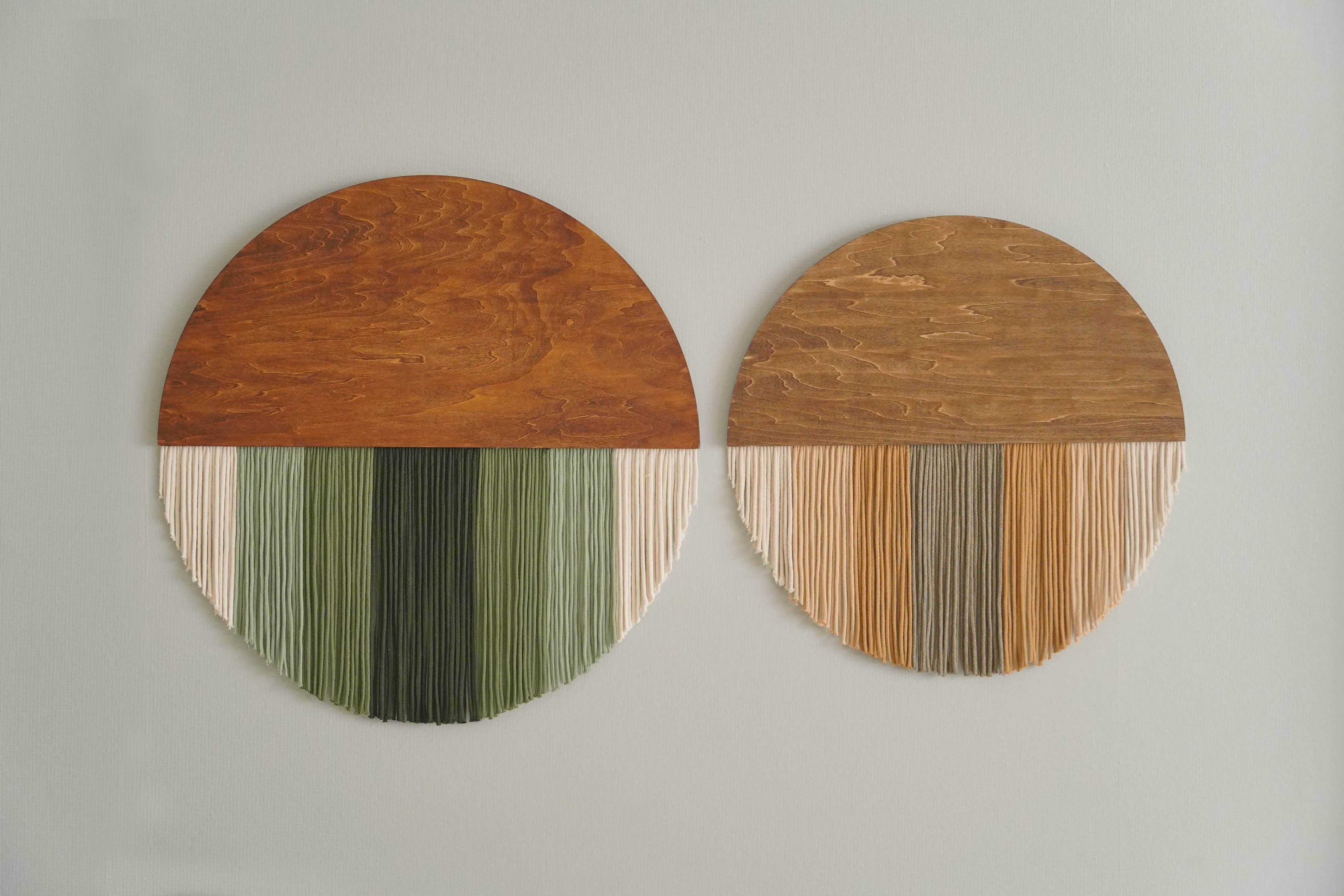 BeanDaikon - Wholesale Wall Accent - Boho Macrame Round Art Wall Hanging V079