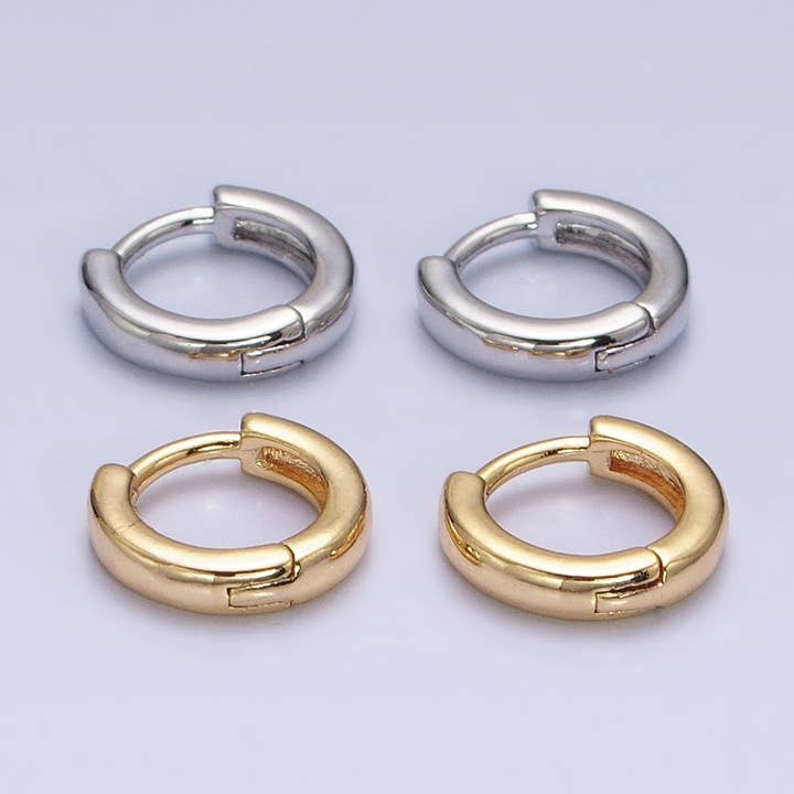 16K Gold Filled 10mm Minimalist Cartilage Huggie Earrings for wholesale by Aim Eternal