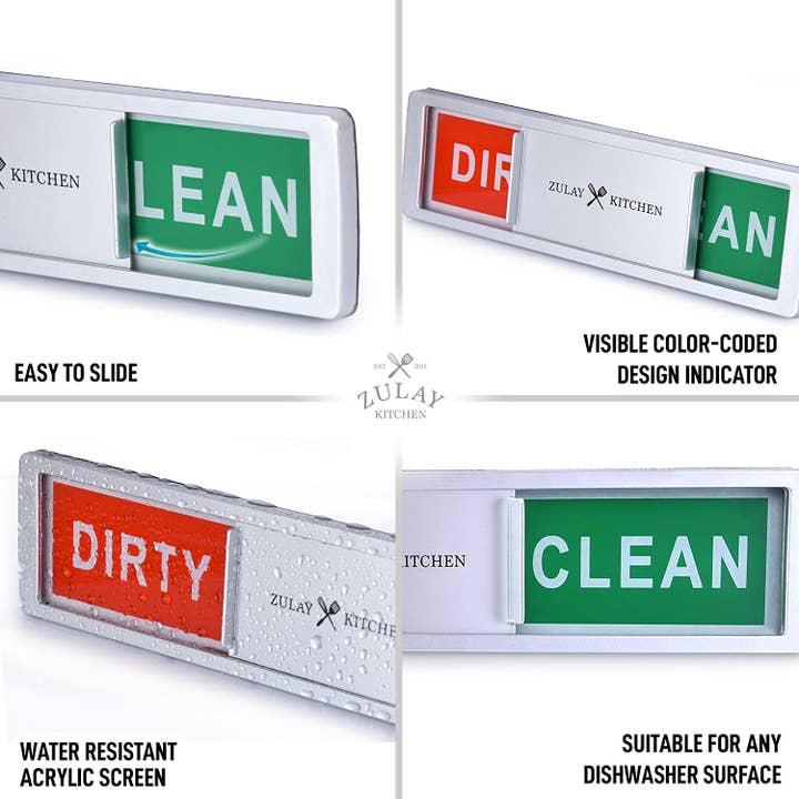 Zulay Kitchen – wholesale Magnet – Diskmaskin ren smutsig magnet tecken