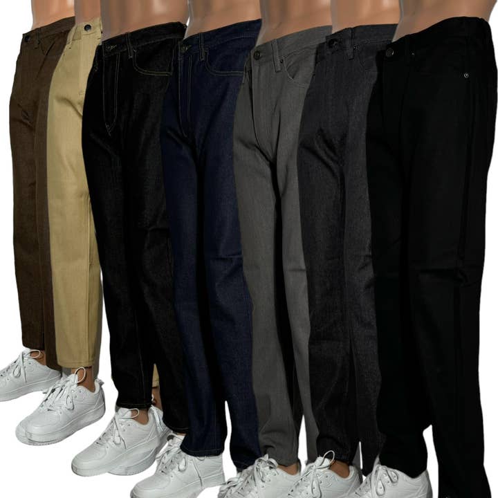 Lime Tree Clothing Inc. - Wholesale Jeans - Men's - Lime Tree Straight Denim Jeans–Durable & Stylish, Open Sizes