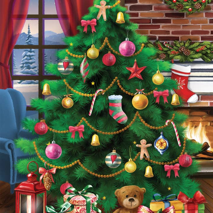 Decorated Christmas Tree Garden Flag for wholesale by Briarwood Lane