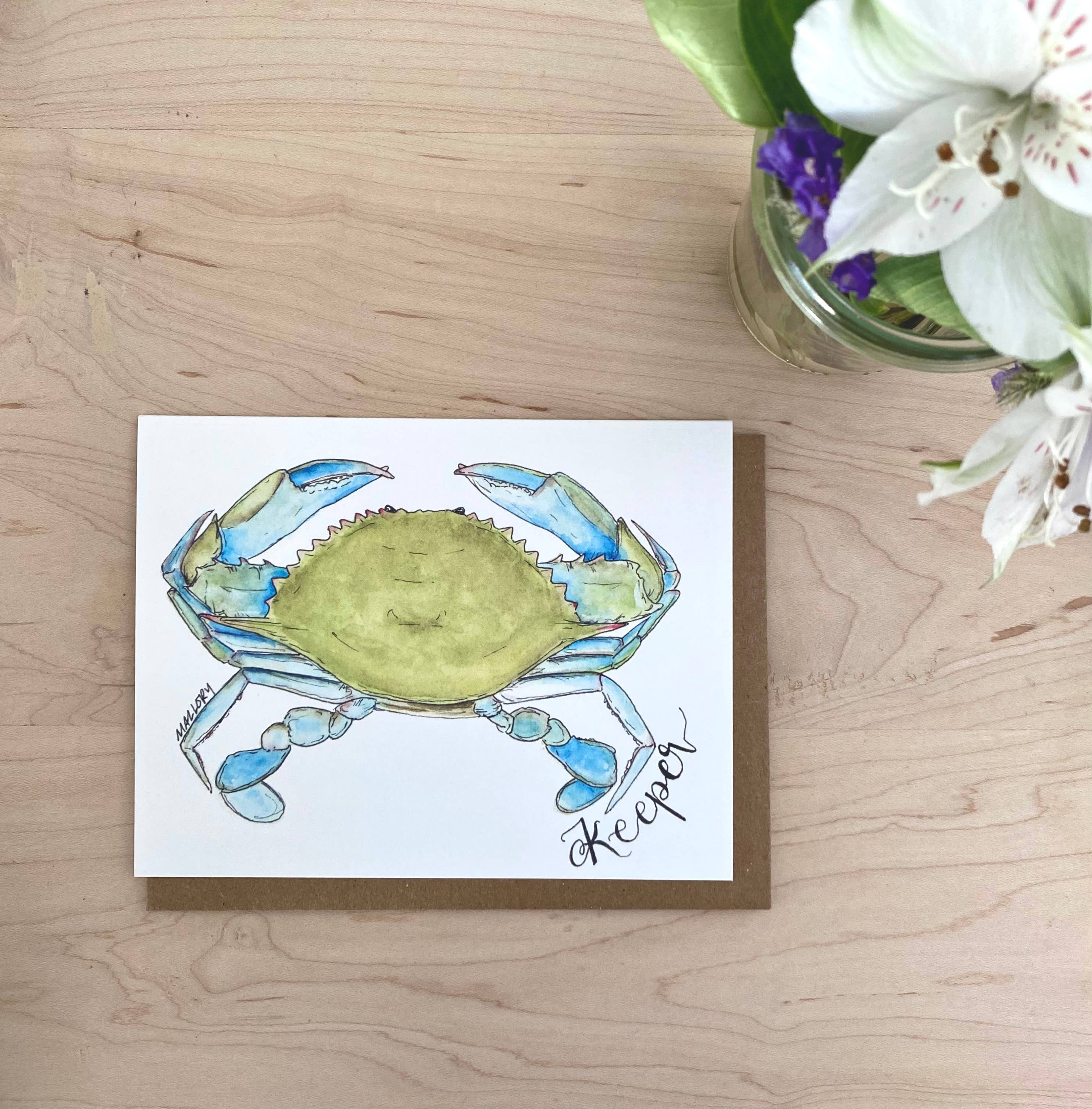 Stem and Soul - Wholesale Everyday Greeting Card - Keeper Blue Crab Everyday Greeting Card2