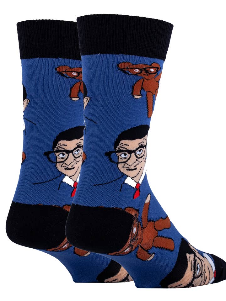 Oooh Yeah/Sock It Up/Oooh Geez Slippers - Vente Chaussettes – homme - Mr Bean and Teddy | Chaussettes drôles en coton pour hommes