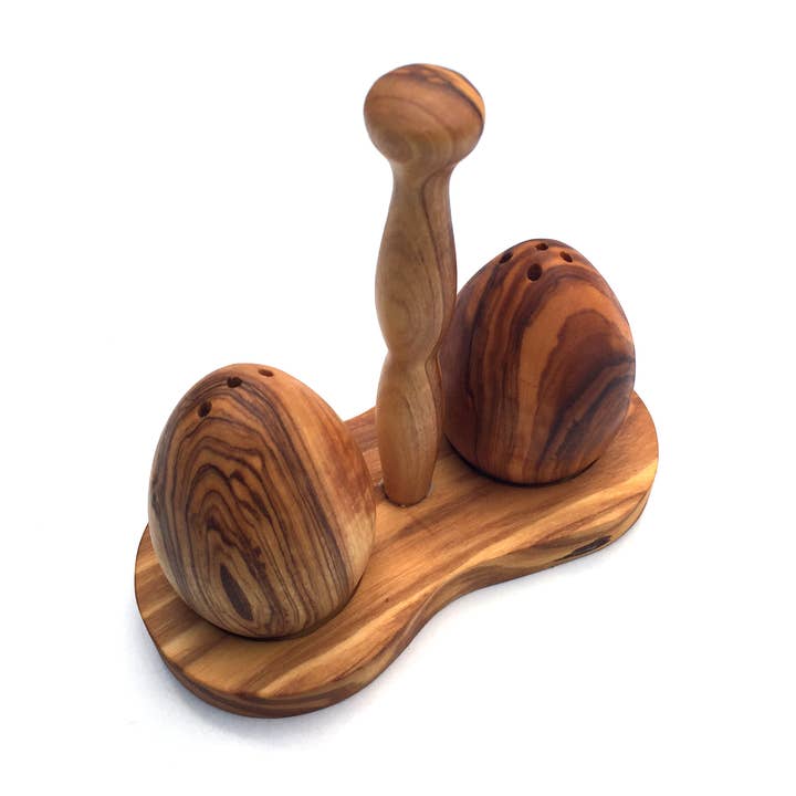 medina mood - Wholesale Salt & Pepper Shaker Set - Salt shaker & pepper shaker with olive wood stand