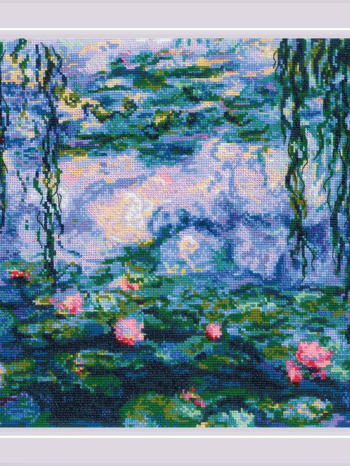 Cross Stitch Kit Riolis 2034 Water Lilies After Monet for wholesale by RIOLIS