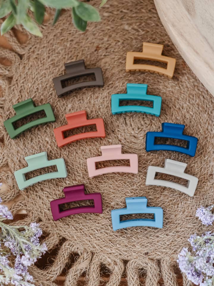 Mini Basic Square Claw Clips for wholesale by Share Studio