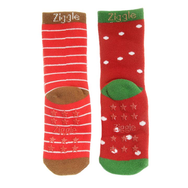 Ziggle Baby - Wholesale Socks - Baby - Reindeer and Pudding Sock Set2
