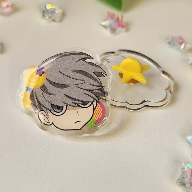 Yu Acrylic Pin | Persona 4 for wholesale by Teddymuffs Designs
