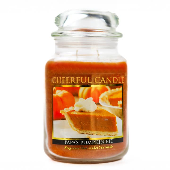 Cheerful Candle (24oz.) – Papa's Pumpkin Pie for wholesale by A Cheerful Giver