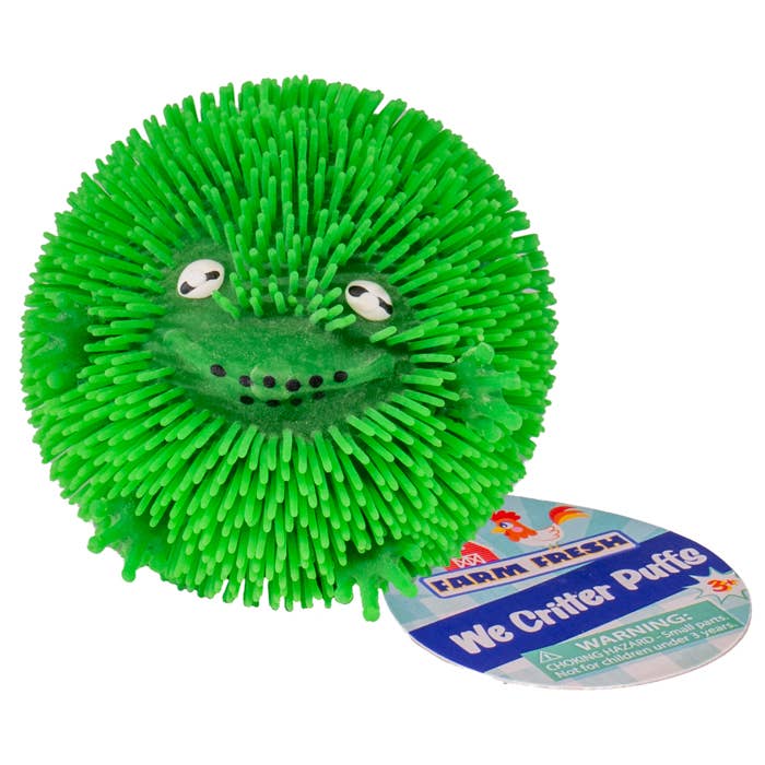 Toysmith - Wholesale Squishy Toy - Kids & Baby - Farm Fresh Wee Critter Puffs, Fuzzy, Squishy 2.5" Ball1