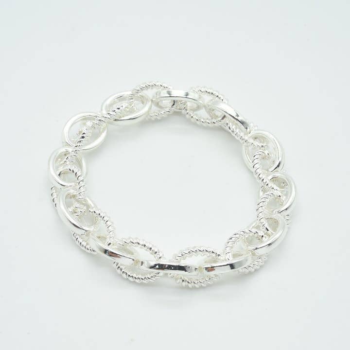 MiMi Wholesale - Wholesale Link & Chain Bracelet - Stretch Chain Link & Chain Bracelet