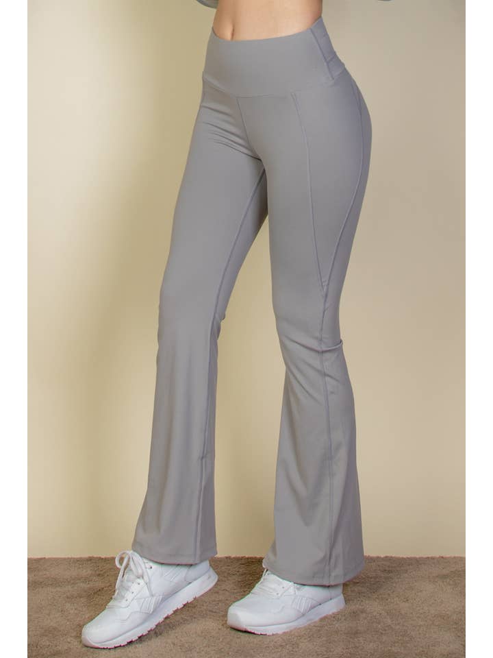 CAPELLA APPAREL - Wholesale Pants - Women's - Wide Waistband Flare Leg Pants5