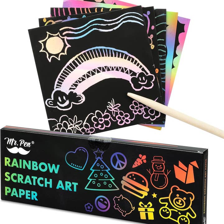 Mr. Pen Scratch Art Set for Kids - 125 Pieces and other Purchase Wholesale scratch art. Free Returns & Net 60 Terms on Faire trending on Faire.