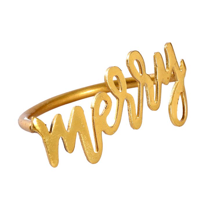 Merry Napkin Ring for wholesale by Vatican Homes