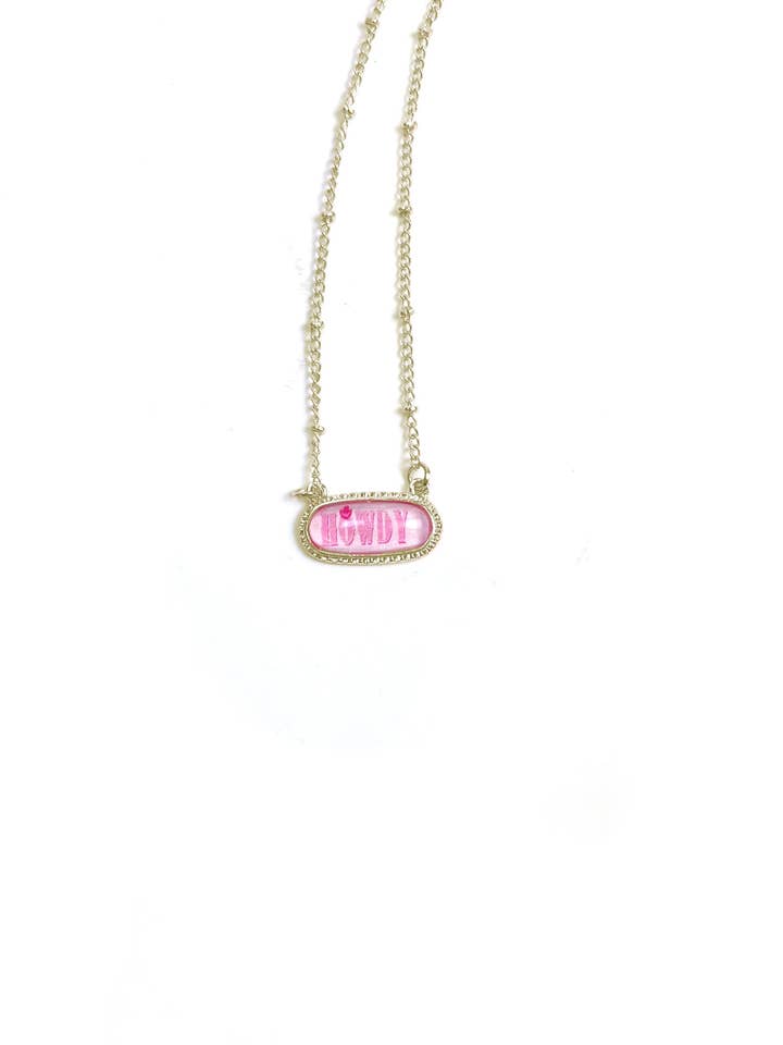 Collar Howdy Rosa para venta al por mayor de The Front Porch Label
