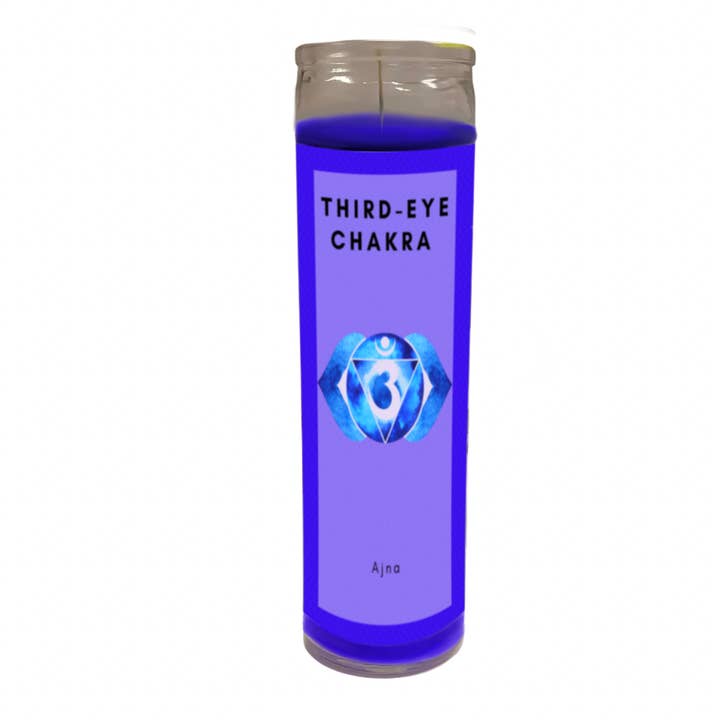 Third Eye Chakra 8" Jar Candle for wholesale by Astral Auras
