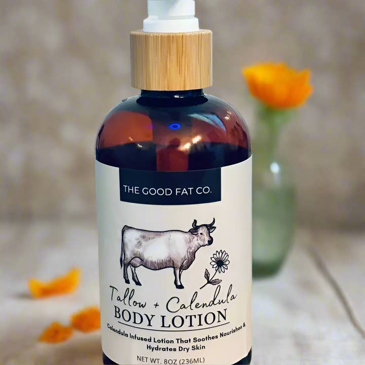 TheGoodFatCo - Wholesale Body Cream/Lotion - 5 Star Calendula + Tallow Lotion Buyers are Raving