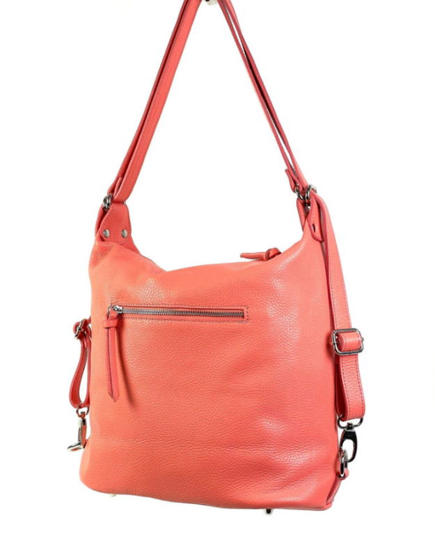 Chenson & Gorett – Großhandel Schultertasche – Damen – Echter Leder-Rucksack, umwandelbar in Schultertasche B2B0