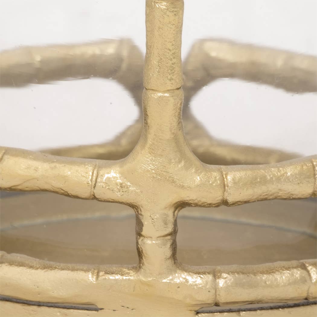 Sagebrook Home - Wholesale Candle Holder - Hurricane Candle Holder - Gold Metal Cylinder Modern, 9 in.8