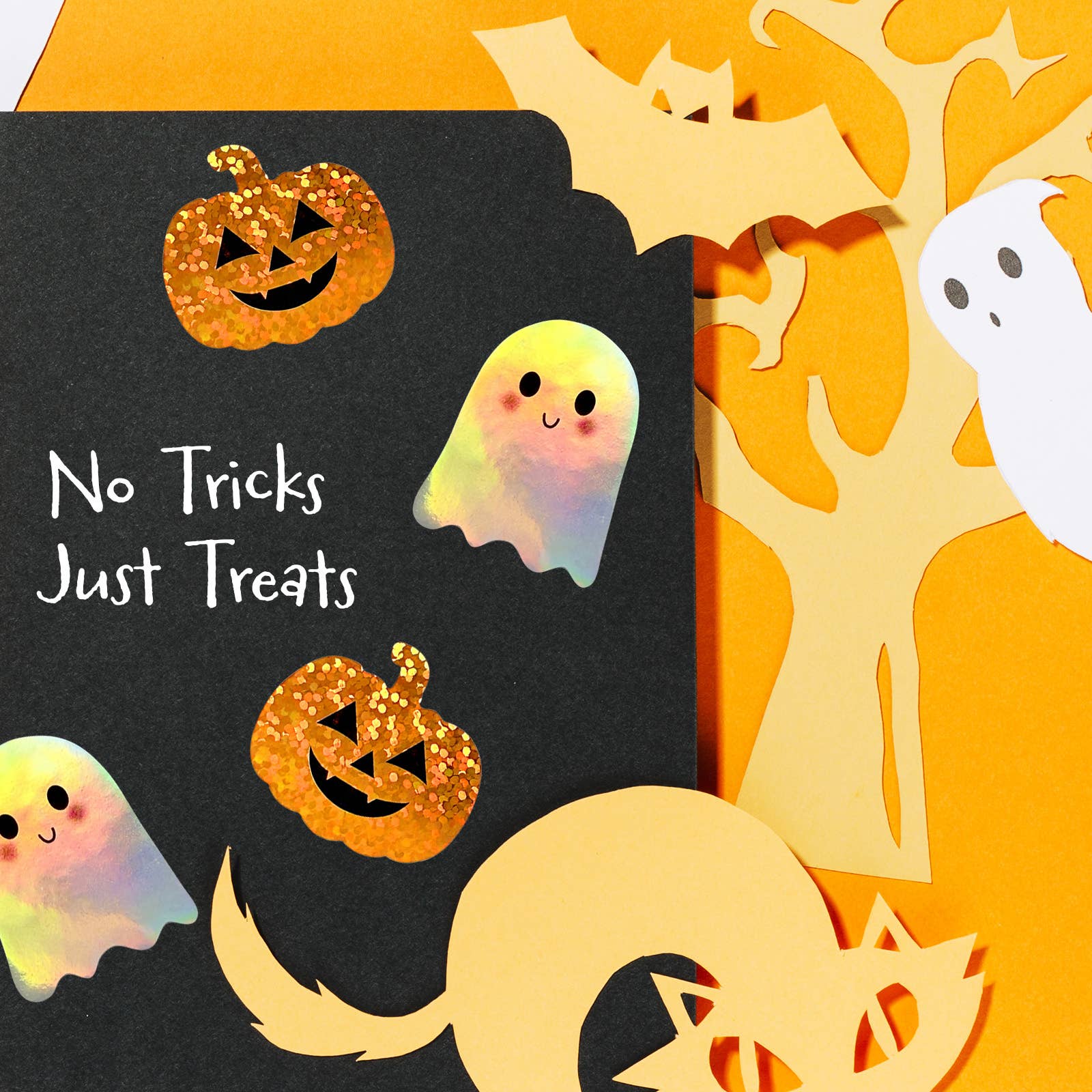 Wrapables.com - Wholesale Sticker - Wrapables Holographic Halloween Sticker Roll 500pcs2