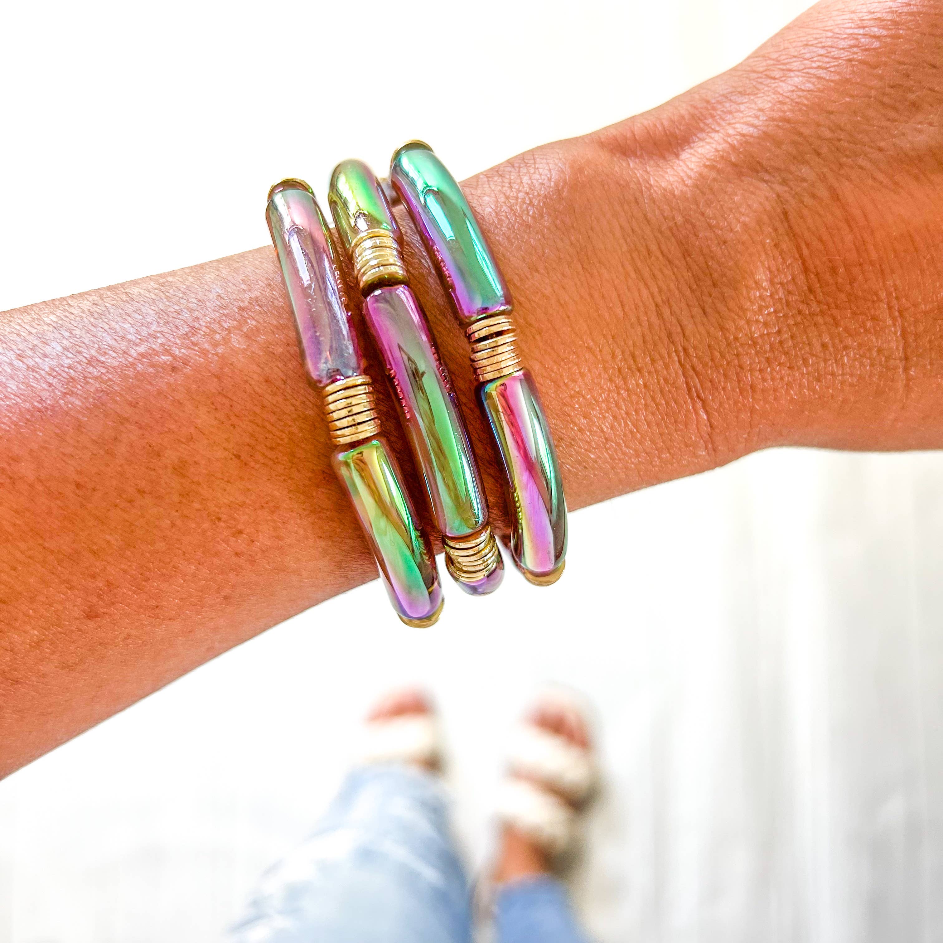 Savvy Bling - Wholesale Beaded Bracelet - Metallic Tube Bracelets78