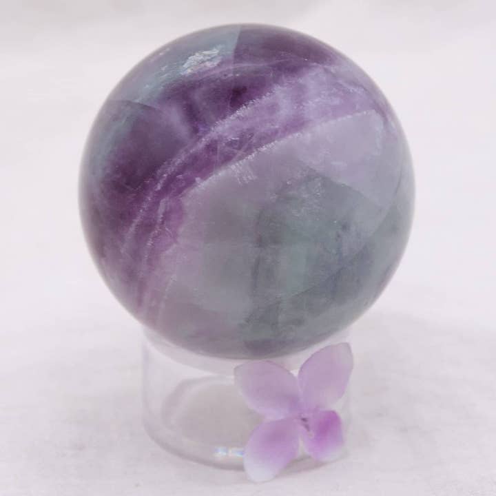 Tiny Rituals - Wholesale Spiritual Stone/Crystal - Rare Rainbow Fluorite Spheres - AAA Premium Quality103
