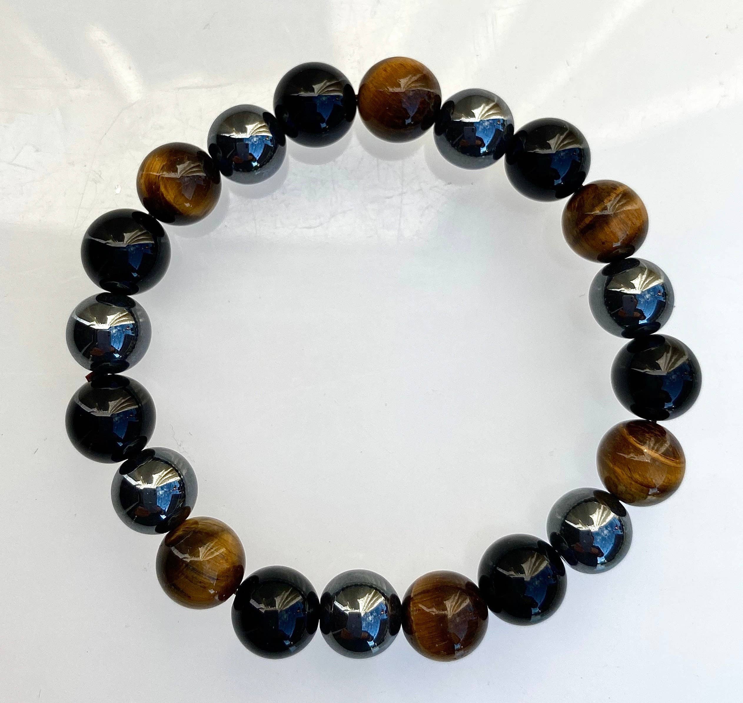 KayleeNYC - Wholesale Beaded Bracelet - Protection 10mm 8" mix Crystal Healing Stretch Bracelets3