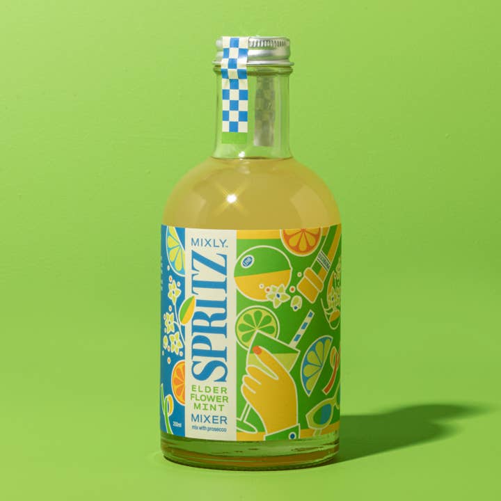 Mixly - Wholesale Cocktail Mix/Syrup - Elderflower Mint Spritz Cocktail / Mocktail Mixer 250ml5