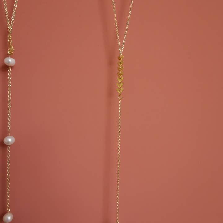Les Bijoux de Margaux - Wholesale Y-Neck/Lariat Necklace - Bridal jewelry - Agnès back necklace