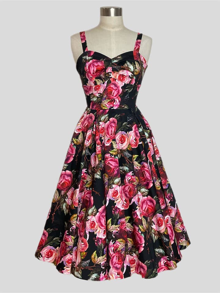 Sandi Georgia Garden Vintage Style Dress for wholesale by Retrospec'd Clothing