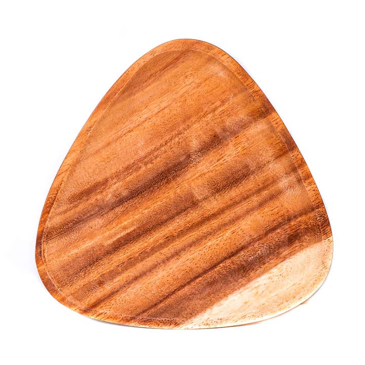 Rainforest Bowls - Wholesale Dinner plate - Triangle Acacia Wood Plate0
