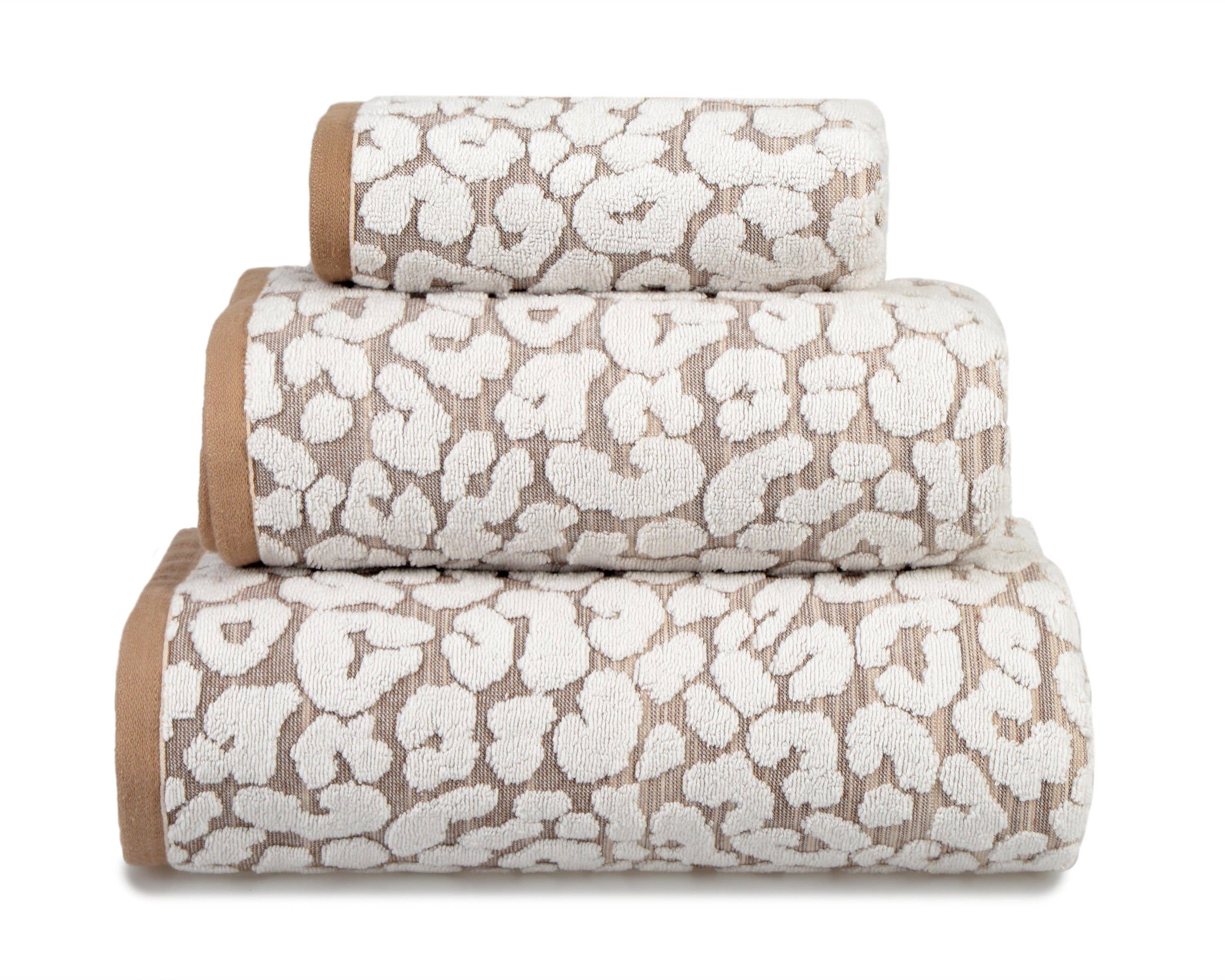 Allure Bath Fashions - Wholesale Bath towel - Luxury Jacquard Leopard Bath Towels - 100% Cotton1