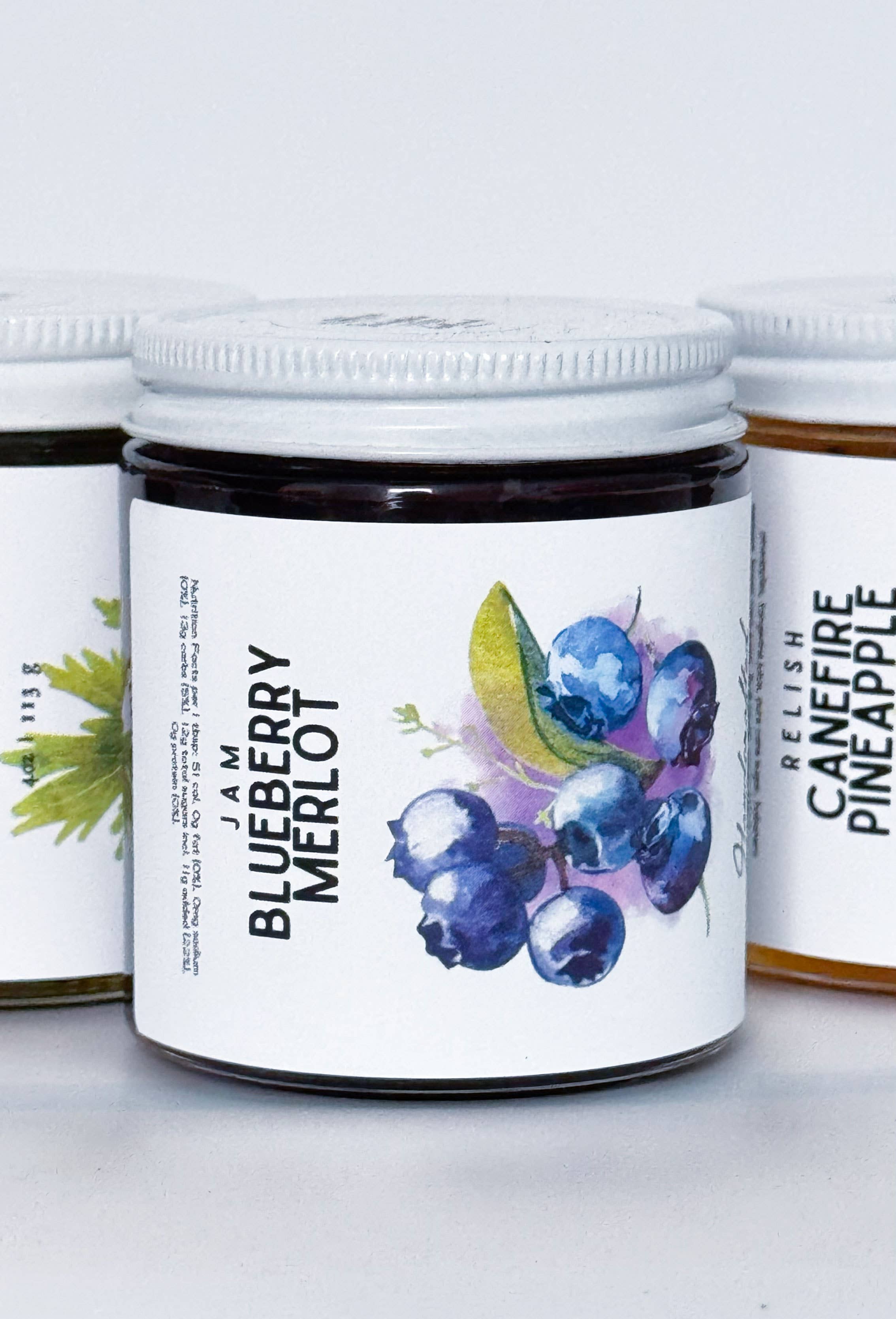 LA FARM GIRL - Wholesale Jam/Jelly - Blueberry Merlot Jam - 4 oz 2