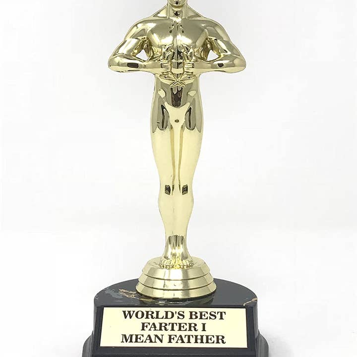 Trophy - World's Best Farter,I mean Father - Gold-(7 inches) for wholesale by AAHS Enterprises