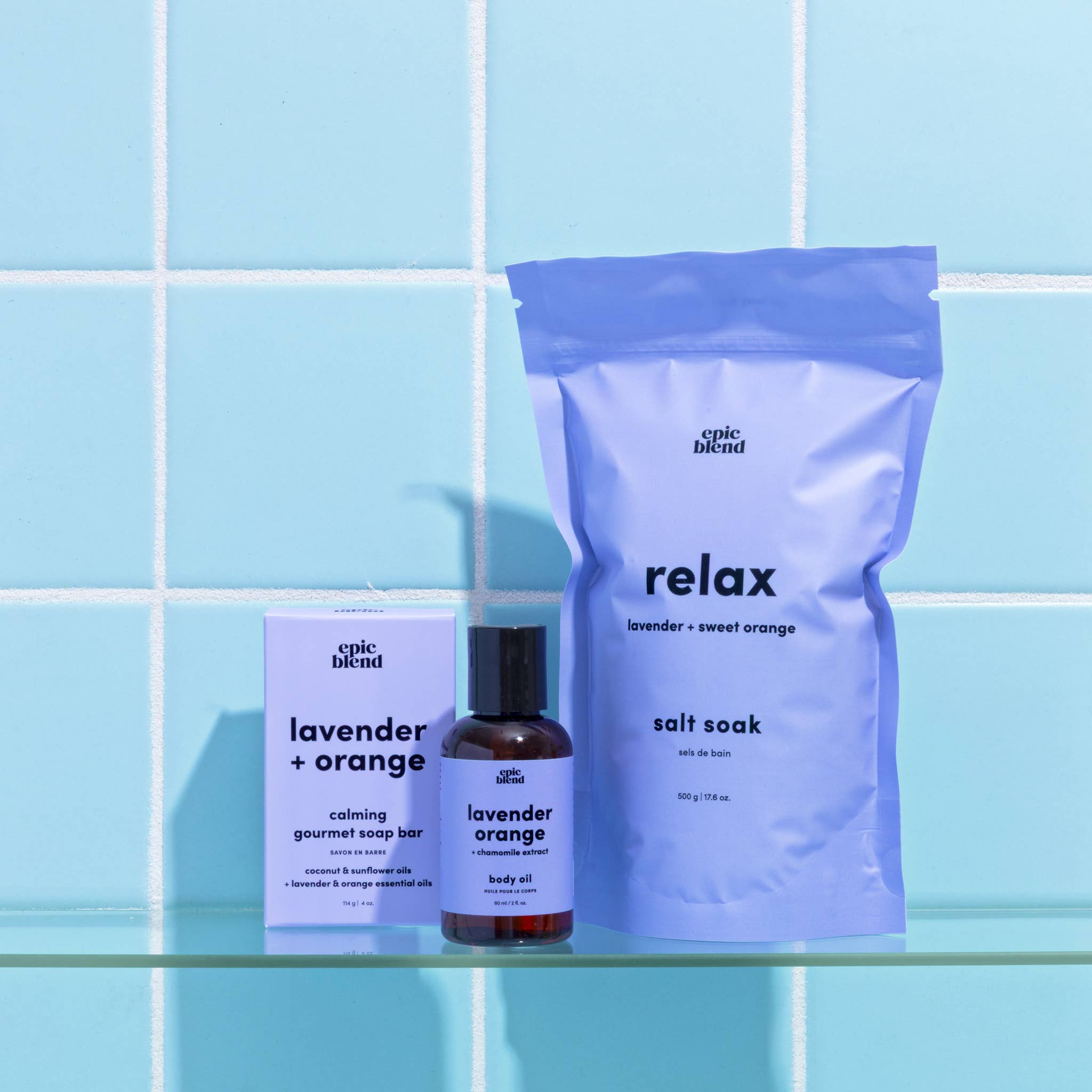 Epic Blend - Wholesale Bath & Body Set - Inhale Exhale Lavender Orange Kit Bundle2