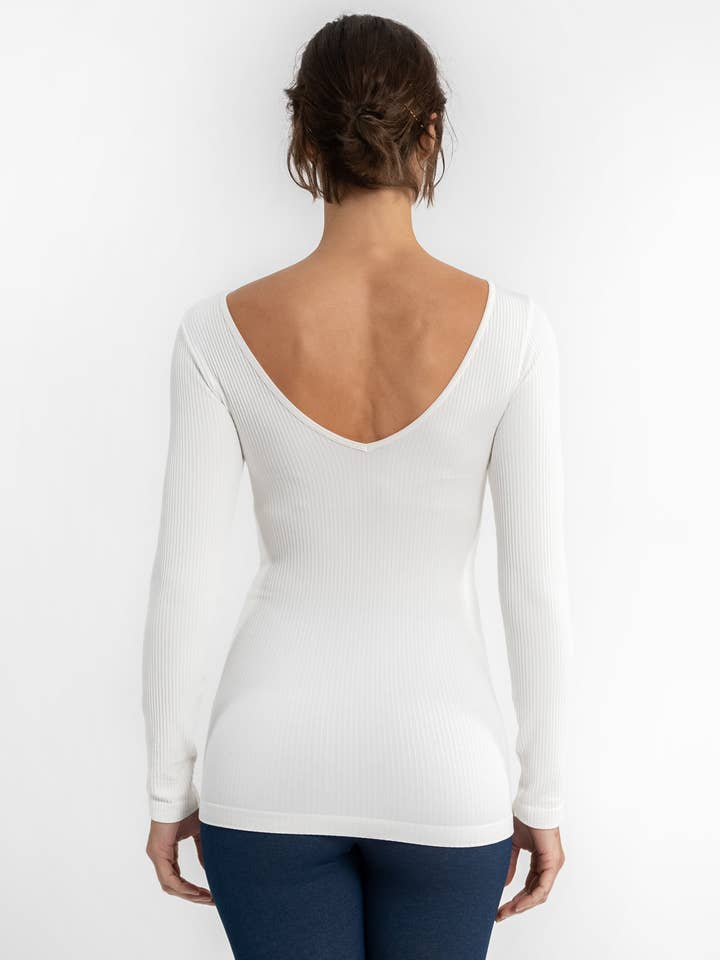 ELIETIAN - Wholesale Knit Top - Women's - Ribbed Reversible Long Sleeve24