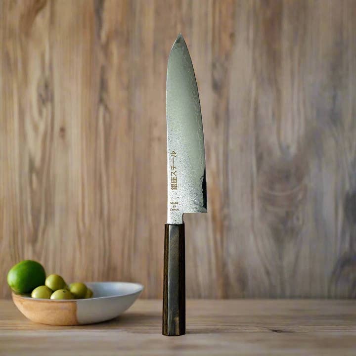 Ginza Steel - Wholesale Kitchen/Utility Knife - Seiryū (青龍) Series - Gyuto Knife 210mm VG10 Damascus steel2