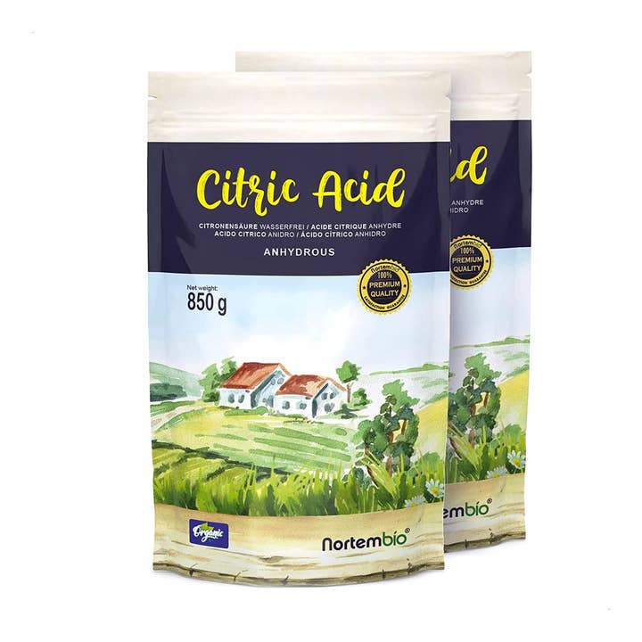 Nortem BioGroup - Venta al por mayor Especias secas - Ácido Cítrico Ecológico 2X850 G. Ácido Cítrico Anhidro