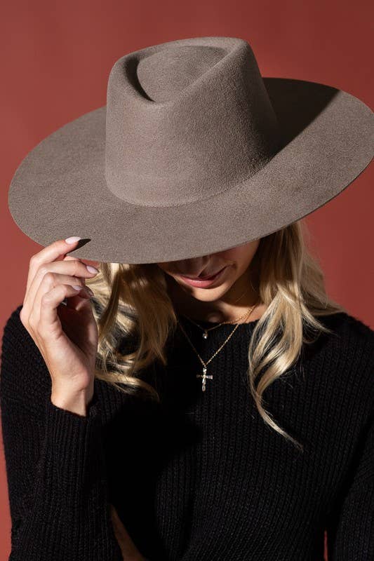 Urbanista - Wholesale Fedora - Women's - 100% Australian Wool Triangular Panama Hat-Blank36