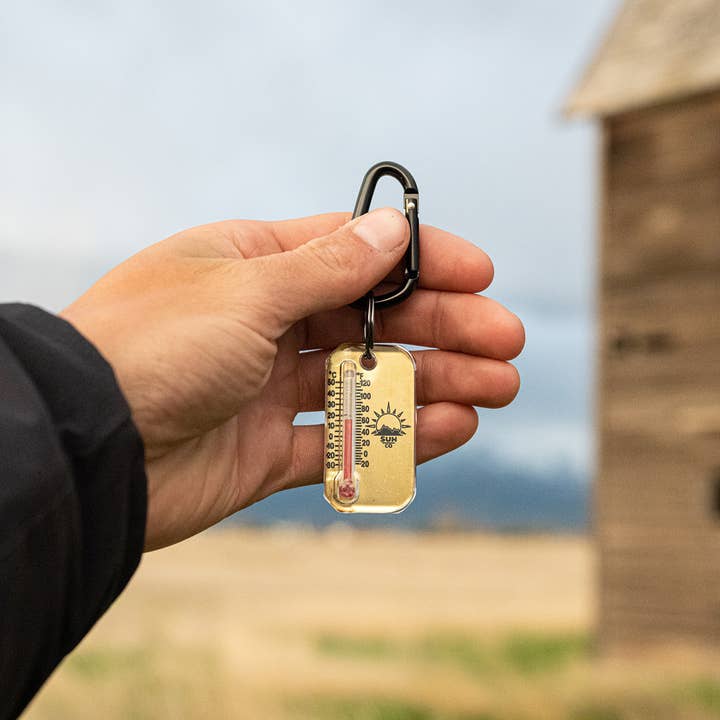 Big Discoveries / Sun Co. – Termómetro por atacado – Zip-o-gage - latão1