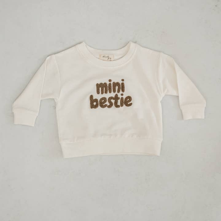 Atlas Grey - Wholesale Sweatshirt - Kids - Mini Bestie Crewneck