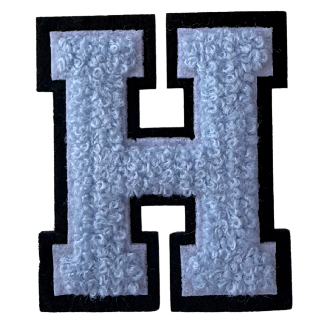 Patch Points - Wholesale Patch - Baby Blue Varsity Letter Sticker & Iron On7