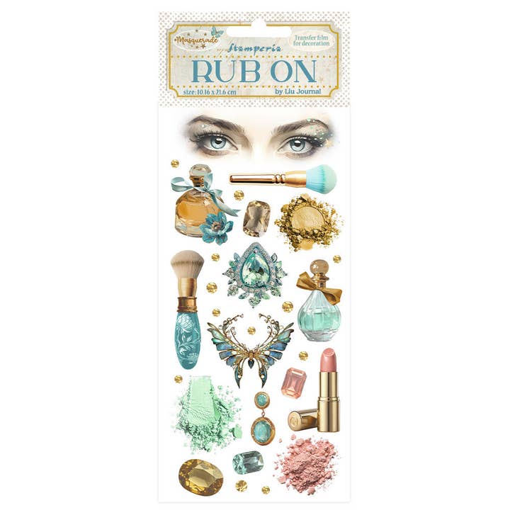 Ninnys Napkins - Wholesale Craft Supplies - Stamperia Rub-On - Masquerade, Beauty