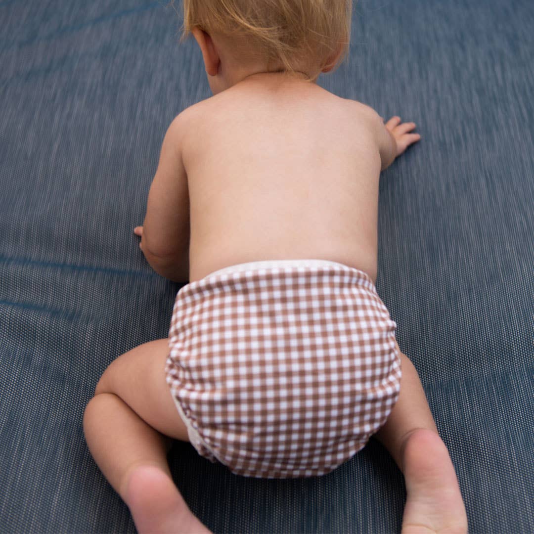 Tyoub - Vendita all'ingrosso Pannolino da nuoto - Neonati - Pannolino da bagno regolabile e riutilizzabile e borsa bagnata Fawn Check6