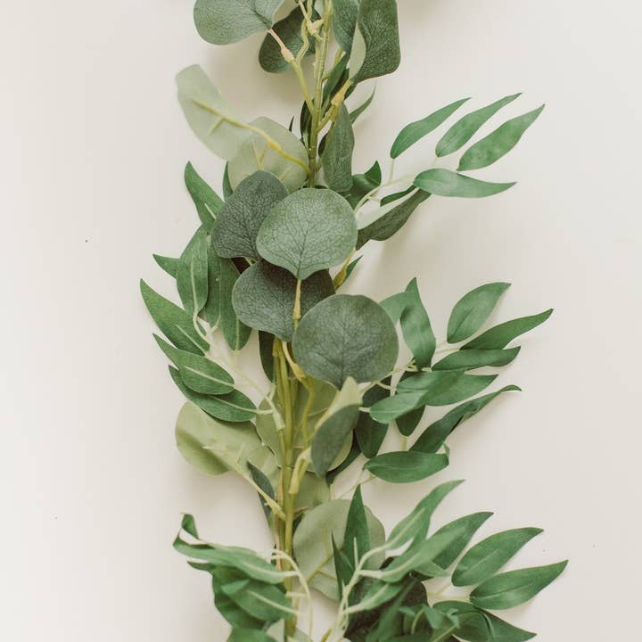 Eucalypt Co. - Wholesale Bunting/Garland - Eucalyptus + Deep Green Willow Garland (artificial)