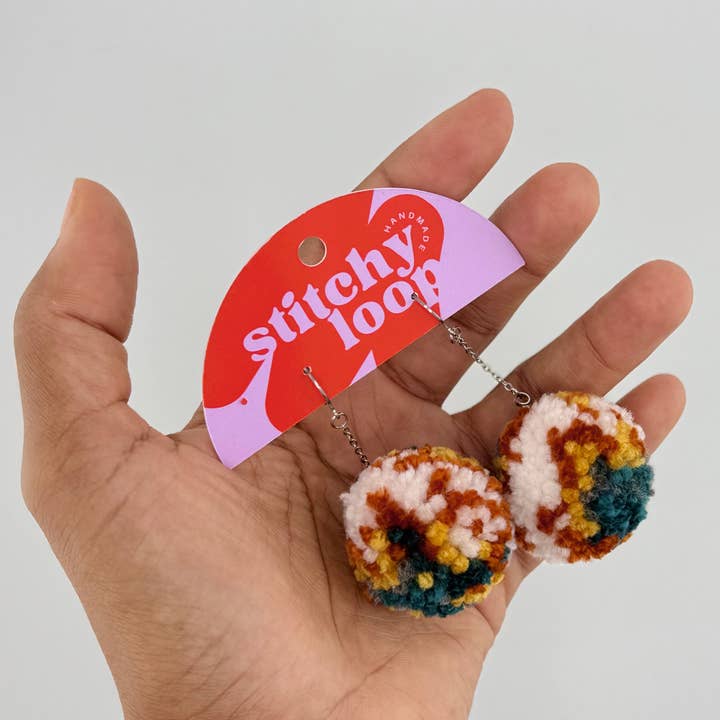 Stitchy Loop - Wholesale Dangle Earrings - Bubble Dangle Earrings4